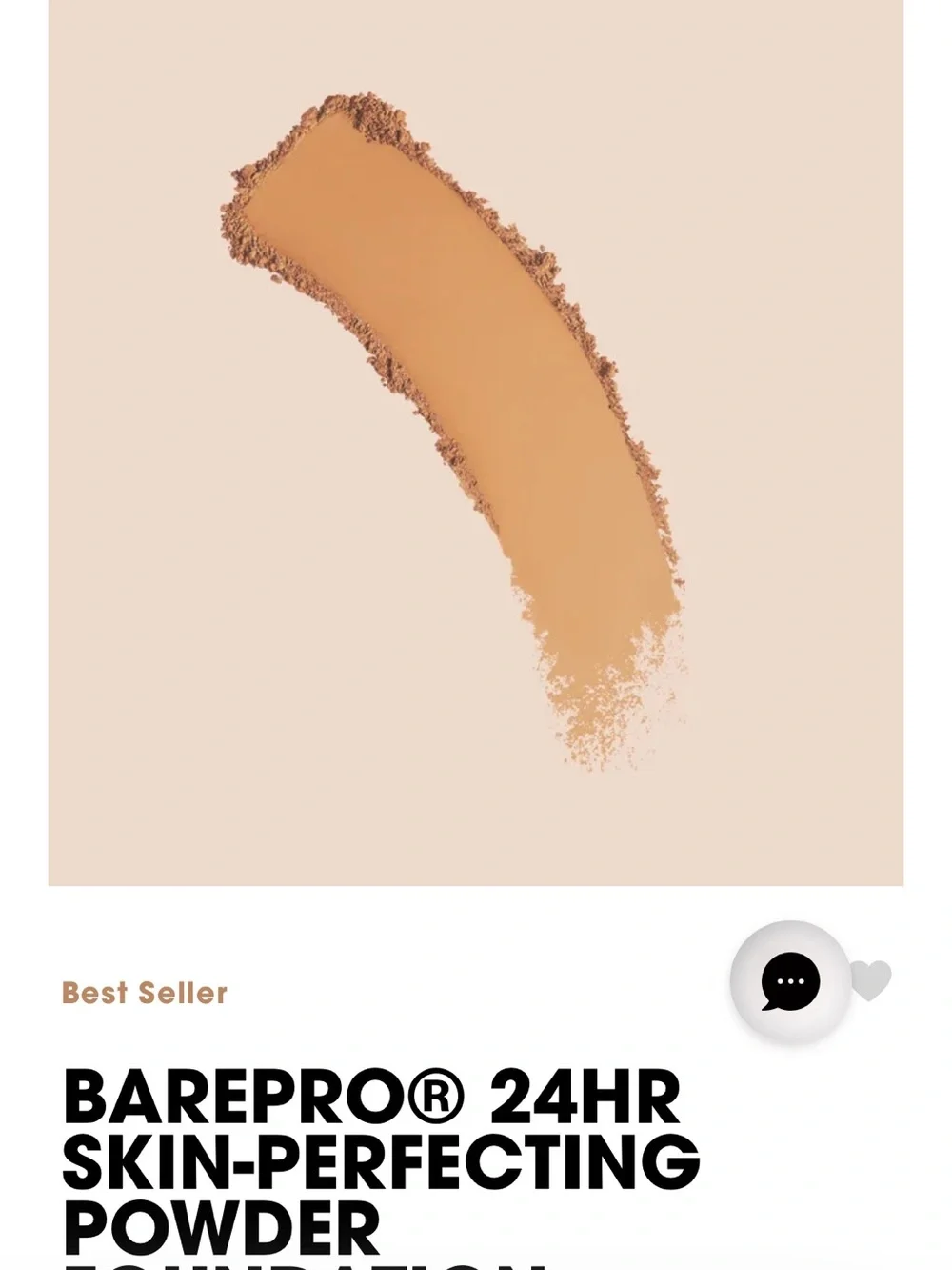 bareMinerals BAREPRO Compact Powder Foundation in medium 35 warm